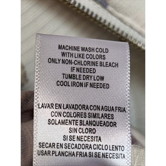 Julian Taylor New York Womens 14 Floral Shift Dress Ivory Pink Short Sleeve - Picture 10 of 10